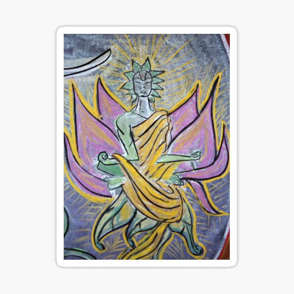 Astral Angel (from Chalk Meditation #4) Sticker