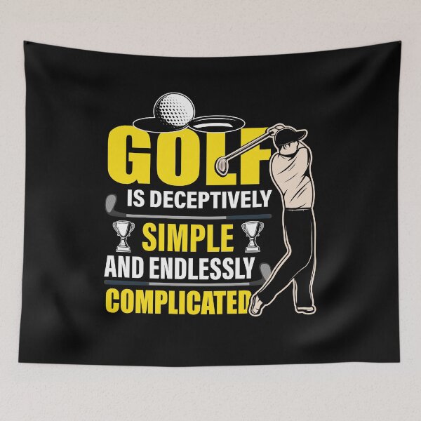 Item preview, Golf Is Deceptively Simple And Endlessly Complicated - Golf Quote designed and sold by deepan chandrasekaran.