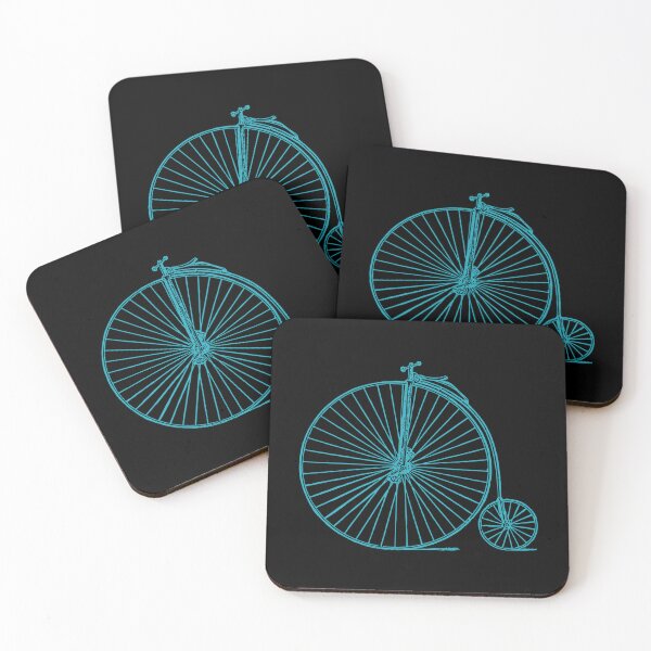 Item preview, Vintage Penny Farthing In Blue Sticker designed and sold by amberk1cira.