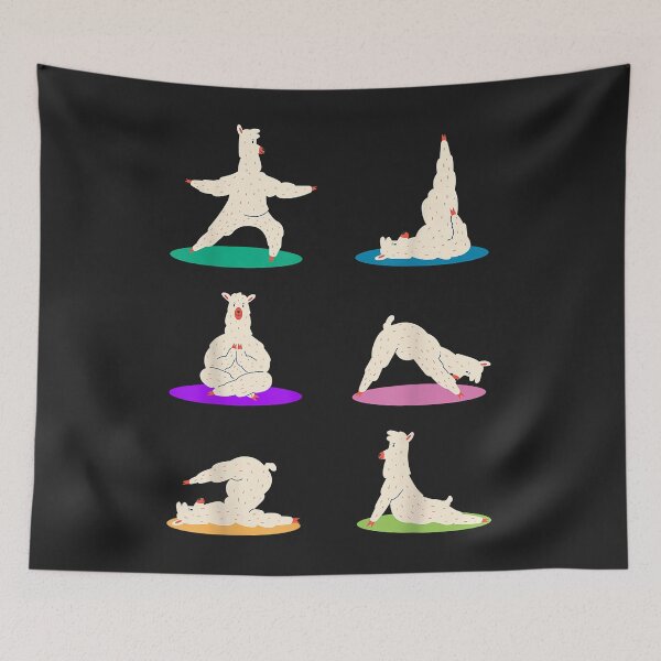 Item preview, Alpaca Yoga Funny Llama In Yoga Poses designed and sold by virnmjan.
