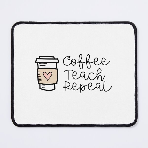 Item preview, Coffee Teach Repeat  Sticker designed and sold by KilaArasi.