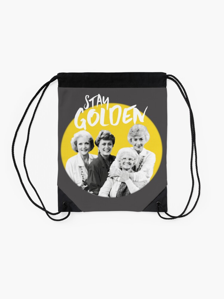 Alternate view of Stay Golden Drawstring Bag