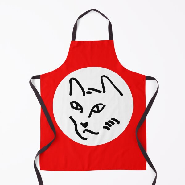 Item preview, Cat Head on Red "Cat's Drawings" designed and sold by Istvan Ocztos.