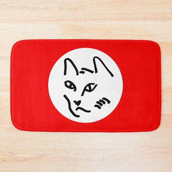 Item preview, Cat Head on Red "Cat's Drawings" designed and sold by Istvan Ocztos.
