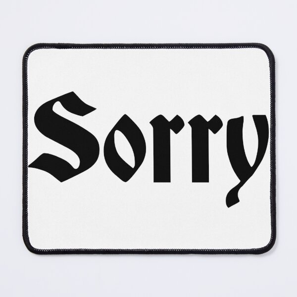 Item preview, Sorry Black Logo designed and sold by soundbible.