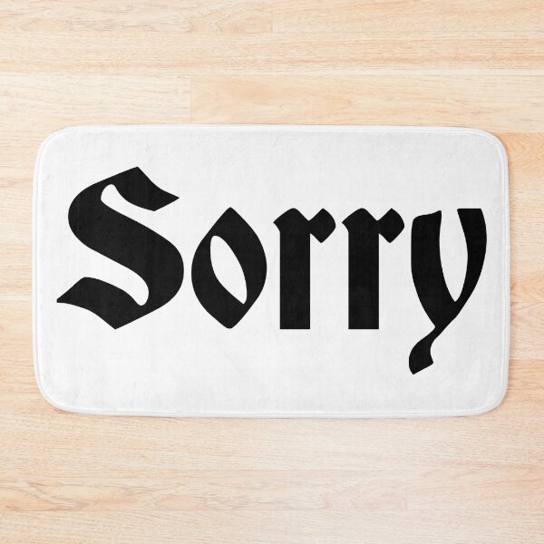 Item preview, Sorry Black Logo designed and sold by soundbible.