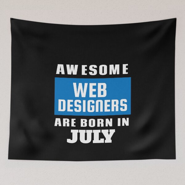 Item preview, Awesome Web Designers Are Born In July - Birthday designed and sold by Superhero Gear.