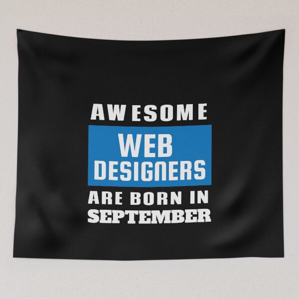 Item preview, Awesome Web Designers Are Born In September - Birthday designed and sold by Superhero Gear.