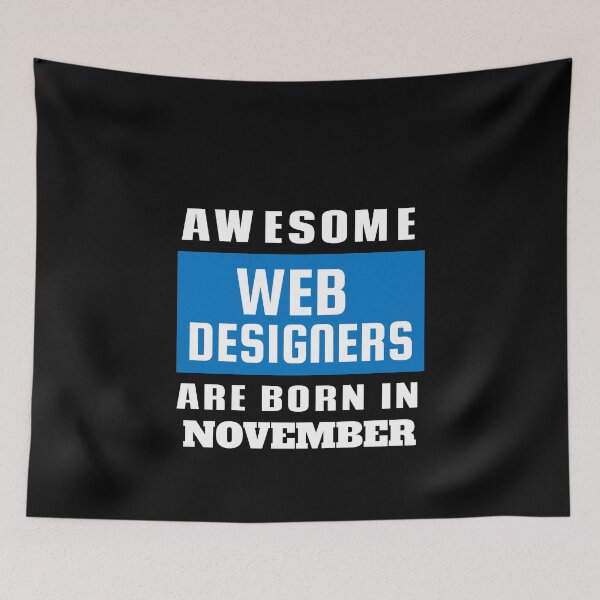 Item preview, Awesome Web Designers Are Born In November - Birthday designed and sold by Superhero Gear.
