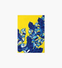 Pop foliage on Yellow Art Board