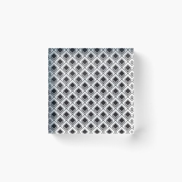 Item preview, Seamless geometric black squares for fabric designs designed and sold by March Rider.