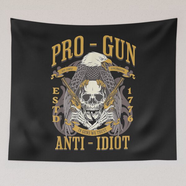 Artikelvorschau, Pro Gun Anti Idiot Vatertags-Waffenliebhaber entworfen und verkauft von JeffreyMCombs.