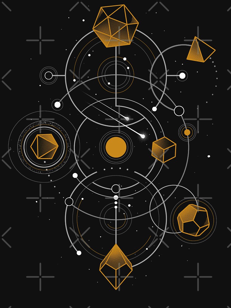Thumbnail 7 of 7, Classic T-Shirt, Celestial Dice designed and sold by Snouleaf.