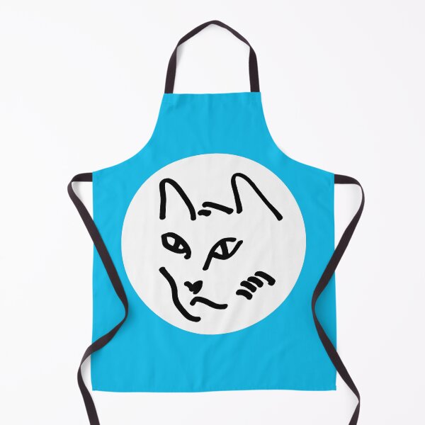Item preview, Cat Head on Light Blue "Cat's Drawings" designed and sold by Istvan Ocztos.