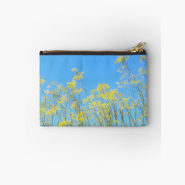 Item preview, Blooming Yarrow, Yellow Flowers Contrast with Sunny Blue Sky designed and sold by CreateShape.