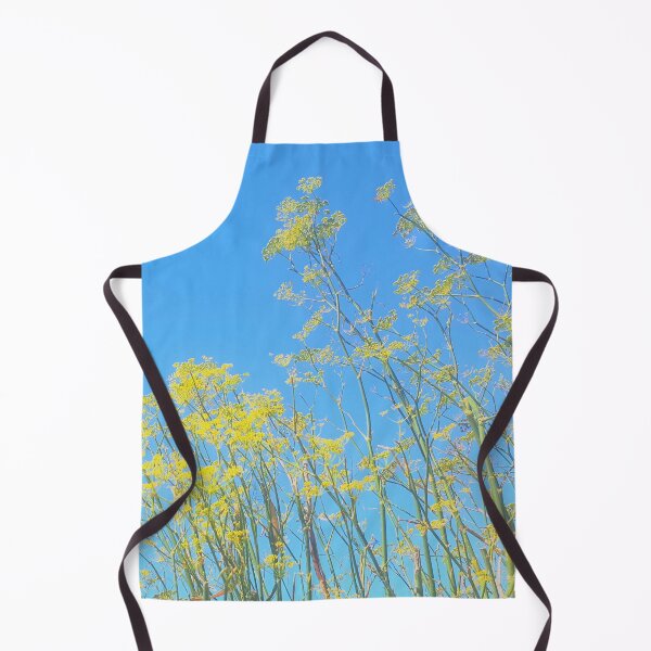 Item preview, Blooming Yarrow, Yellow Flowers Contrast with Sunny Blue Sky designed and sold by CreateShape.