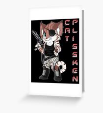 Cat Plissken Greeting Card