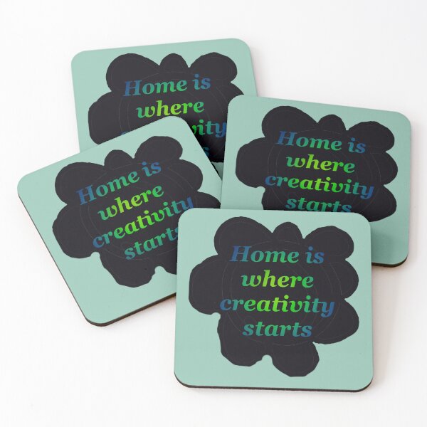 Item preview, Home of creativity quote designed and sold by jmdoodlez.