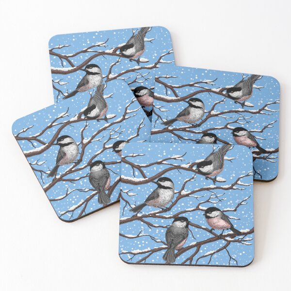 Item preview, Chickadees in winter designed and sold by Katerina Mitkova Kirilova.