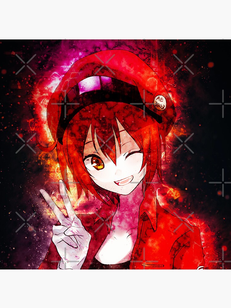 Red Blood Cell Cells At Work Anime girl Waifu Sticker for Sale by  Spacefoxart