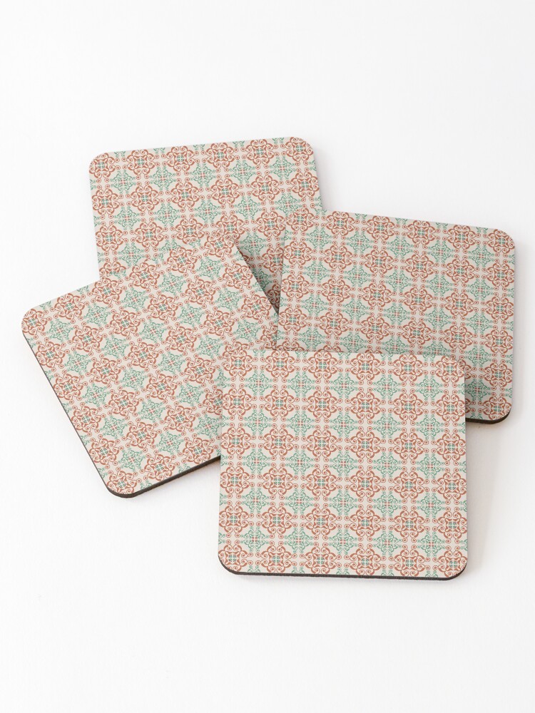 Thumbnail 1 of 5, Coasters (Set of 4), Pattern Vector designed and sold by KHALID2000.