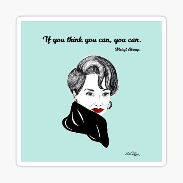 Meryl Streep Sticker