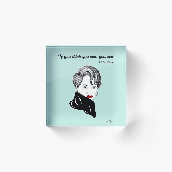 Meryl Streep Acrylic Block