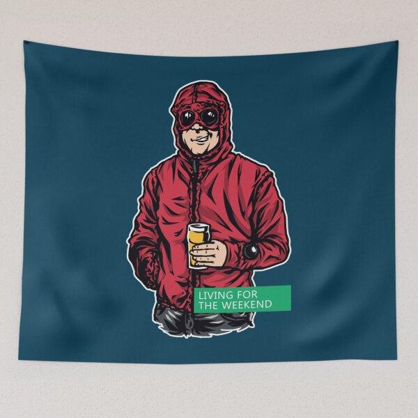 Item preview, Living For The Weekend - RED   designed and sold by FANATIKzones.