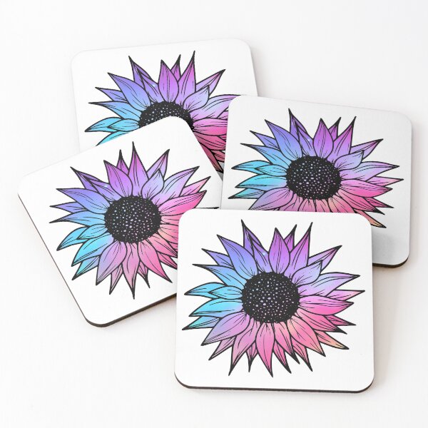 Item preview, Sunflower Rainbow LGBT Bisexual White Background designed and sold by JanviRamani.