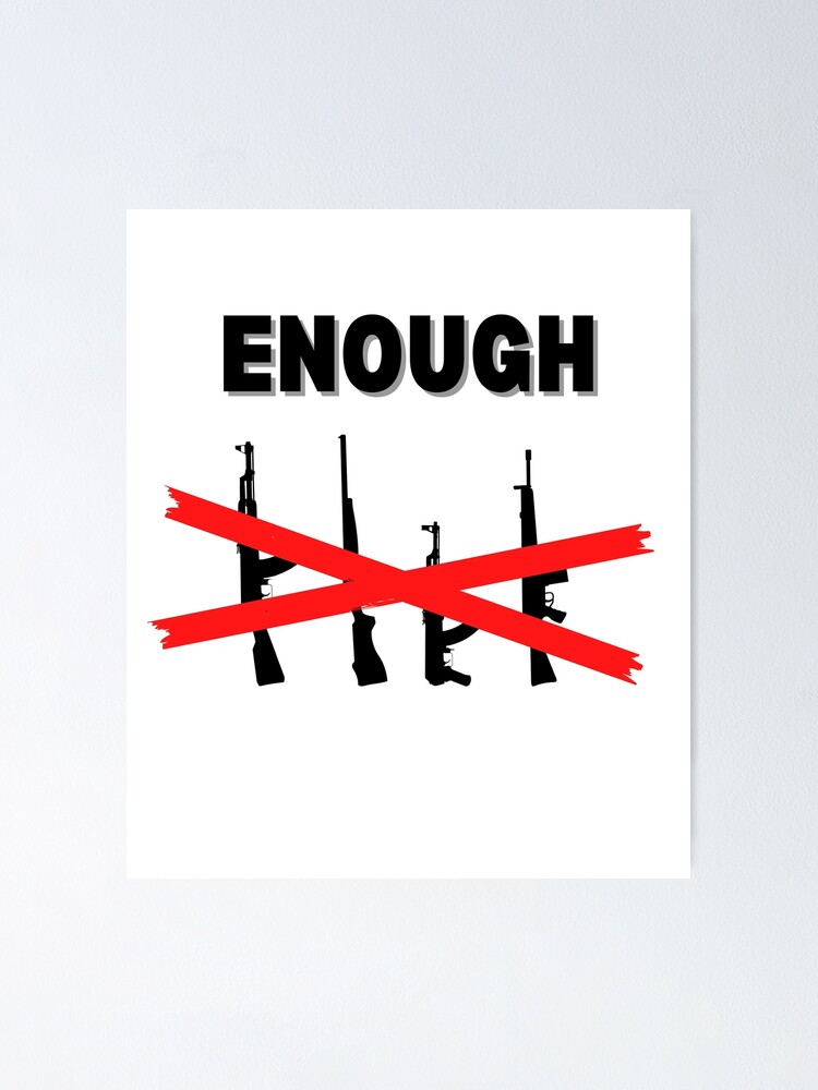 "Anti Gun Teacher No More Guns" Poster for Sale by Fitamigos Redbubble