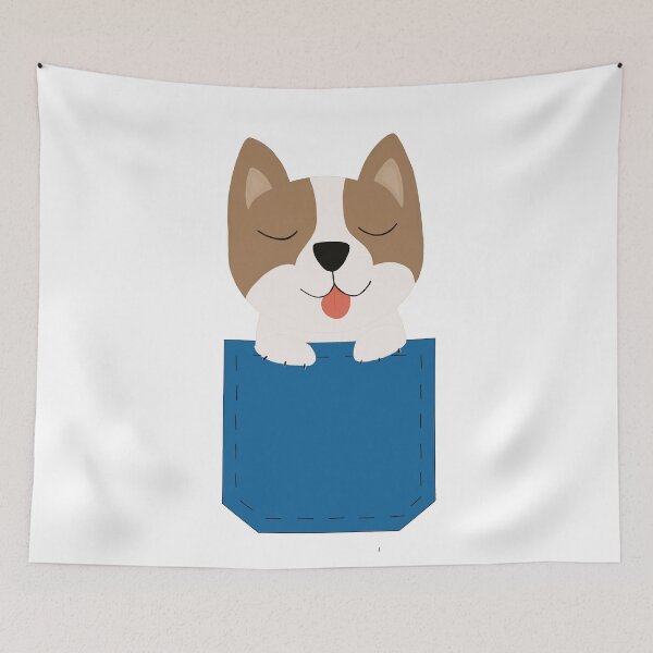 Item preview, Dog in the blue pocket designed and sold by de-creartique.