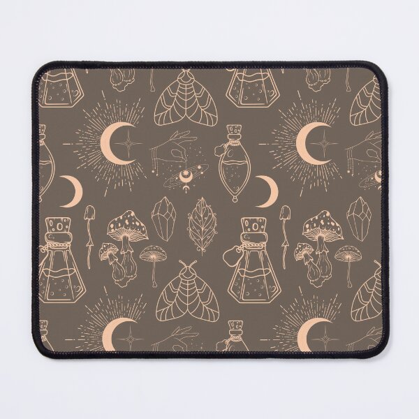 Item preview, Astro, astrological, celestial pattern in brown apricot designed and sold by PicturePatty.