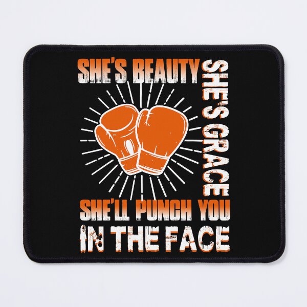 Item preview, This Boxing Girl Will Punch You In The Face designed and sold by UnknownArtistt.