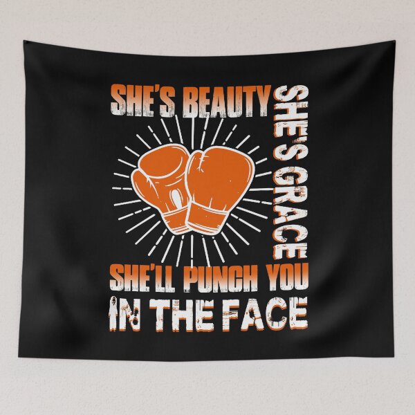 Item preview, This Boxing Girl Will Punch You In The Face designed and sold by UnknownArtistt.