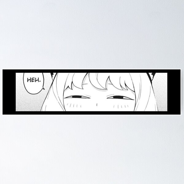 Anime Spy X Family Anya Poster Meme Scream Funny Humor Wall Art