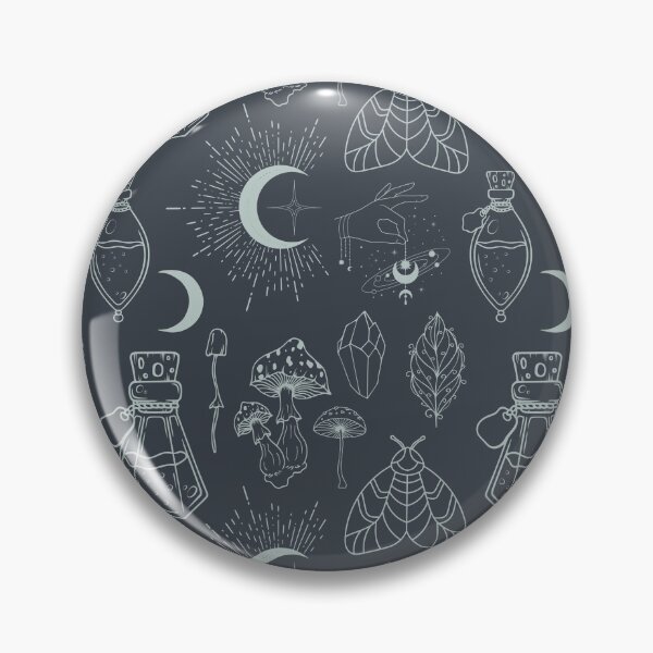 Item preview, Astro, astrological, celestial pattern in dark gray light green grey designed and sold by PicturePatty.