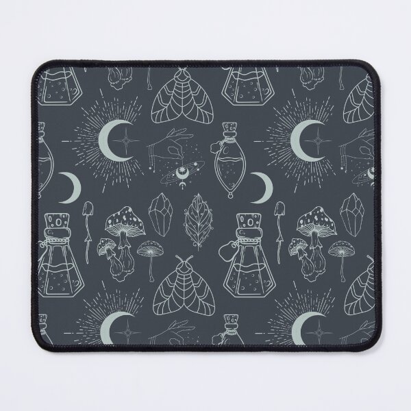 Item preview, Astro, astrological, celestial pattern in dark gray light green grey designed and sold by PicturePatty.