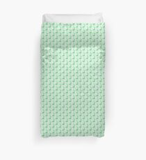 Flamingo in green Duvet Cover