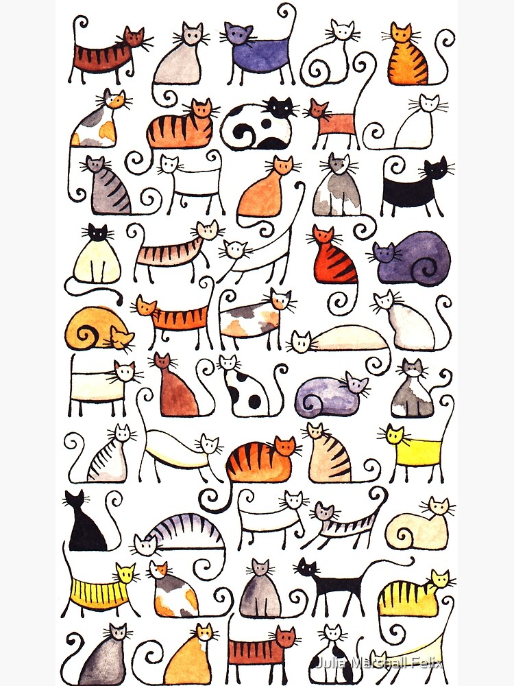 Смешные котики рисунки