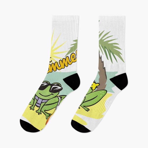Item preview, green frogs at the beach designed and sold by Arctia.