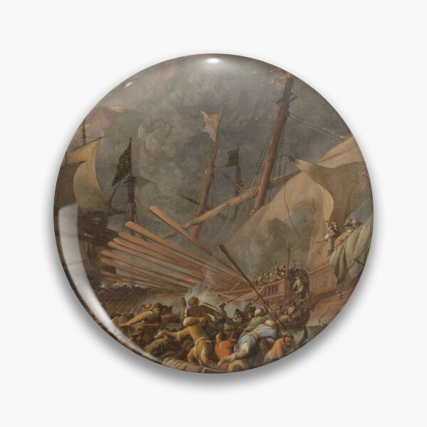 Item preview, A SEA BATTLE  -  Johannes Lingelbach  designed and sold by Vintage Designs +.