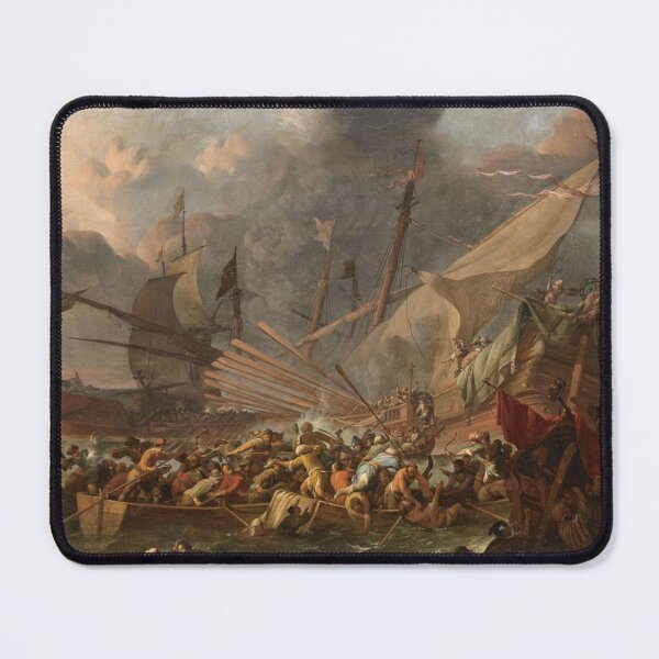 Item preview, A SEA BATTLE - Johannes Lingelbach designed and sold by Vintage Designs +.