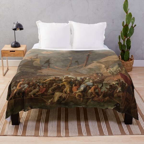 Item preview, A SEA BATTLE  -  Johannes Lingelbach  designed and sold by Vintage Designs +.