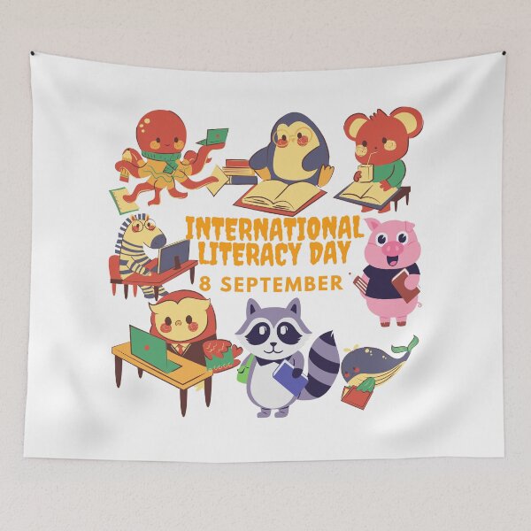 Item preview, International literacy day designed and sold by Jaadueekala.