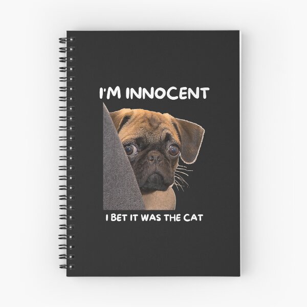 Item preview, I'm Innocent I Bet It Was The Cat Funny Guilty Cute Pug Premium designed and sold by virnmjan.