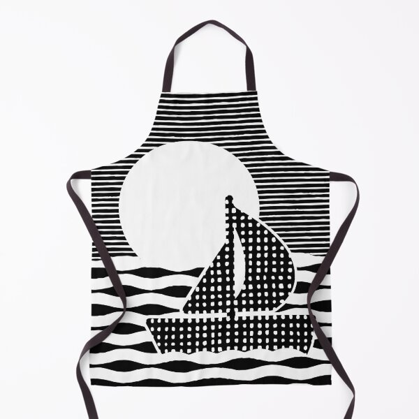 Item preview, Sea Scene Woodblock Print (Black) designed and sold by STUDIO-72.