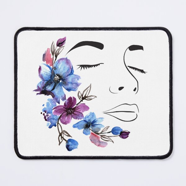 Item preview, Blue Purple Flower Girl Design designed and sold by CreativNode.