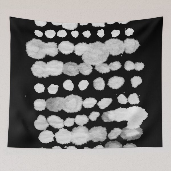 Item preview, Abstract Sumi e Style Dot Print designed and sold by sundae-artisan.