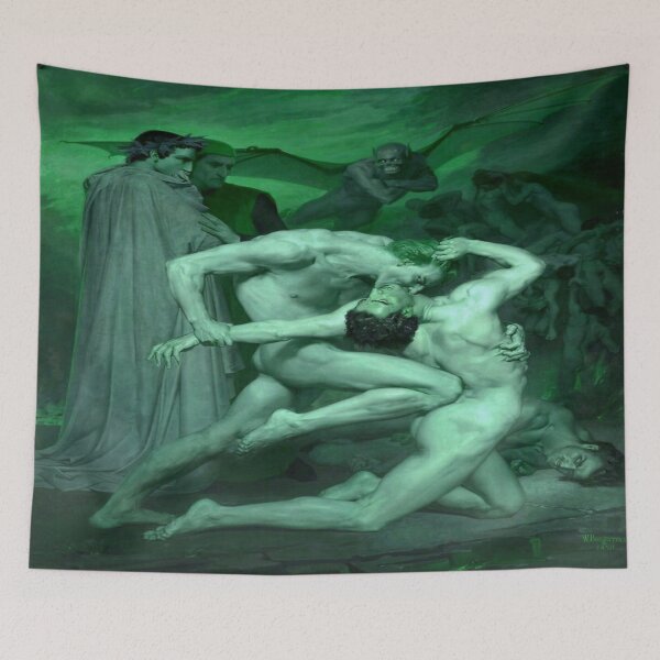 Item preview, William-Adolphe Bouguereau - Dante and Virgil (Dante et Virgile)(1850), green designed and sold by Olivia-One.