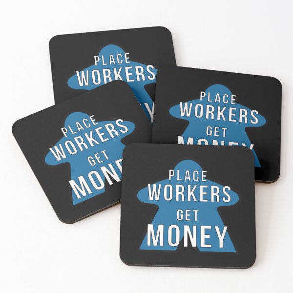 Item preview, Board Game Meeple Place Workers Get Money Classic T-Shirt designed and sold by verarheaf9.